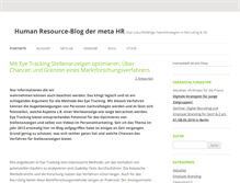Tablet Screenshot of blog.metahr.de